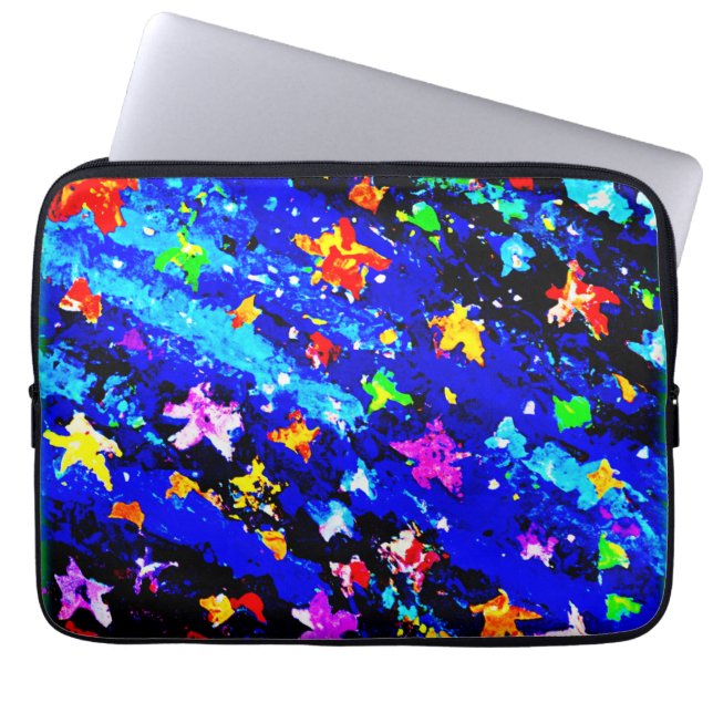 A Brightly Coloured Starry Skies. Buy Now Laptop Sleeve (Front)