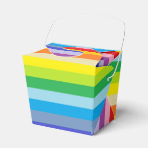 A Broader Spectrum Rainbow Stripes Favour Box