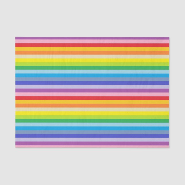 A Broader Spectrum Rainbow Stripes Tissue Paper (Front)