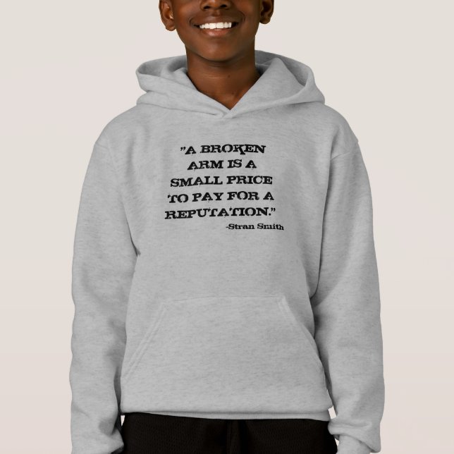 "A BROKEN ARM IS A SMALL PRICE TO PAY FOR A REP... (Front)