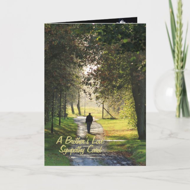 A Brother’s Love, sympathy card (Front)