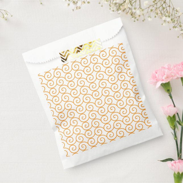 A brown and orange rug with a repeating pattern mo favour bag (Sealed)