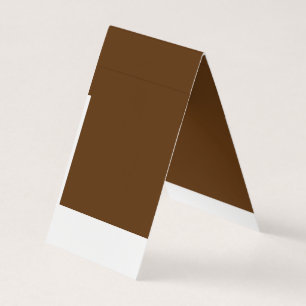 a brown background with a white border_ business card