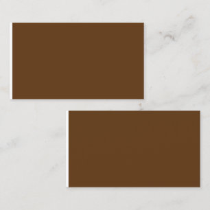 a brown background with a white border_ calling card