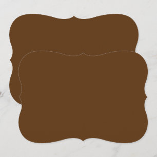 a brown background with a white border_ card
