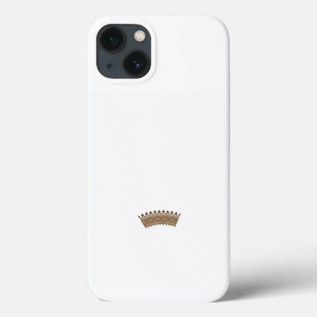 a brown crown with a white background Case-Mate iPhone case (Back)