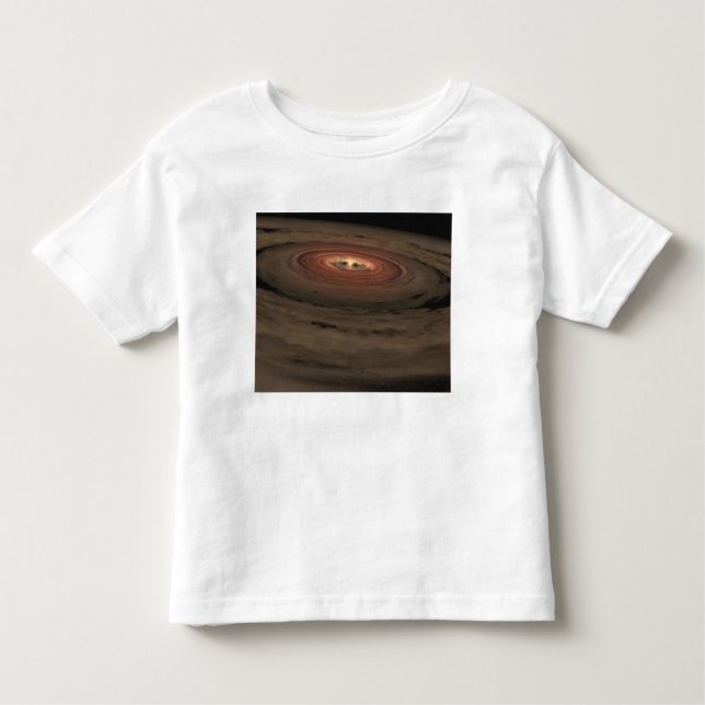 A brown dwarf surrounded by a swirling disc toddler T-Shirt (Front)