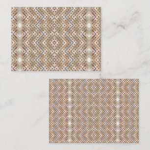 A brown rug displaying a symmetrical design featur appointment card