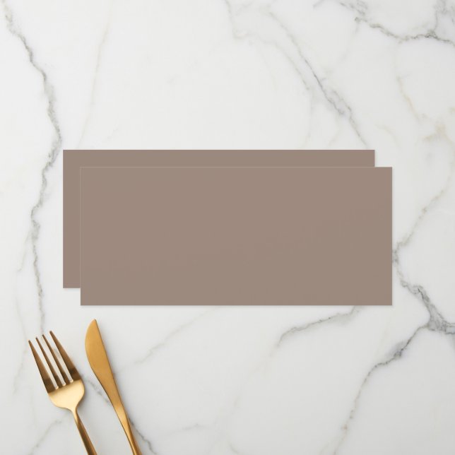 a brown wall with a menu (Front/Back In Situ)