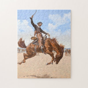 A Buck Jumper 1893 - Frederic Remington Jigsaw Puzzle
