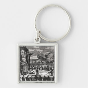 A Buddhist Ceremony from, 'Indiae Orientalis' Key Ring