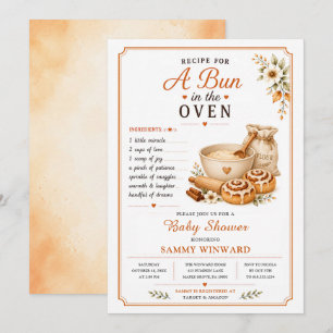 A Bun in the Oven Baby Shower Invitation