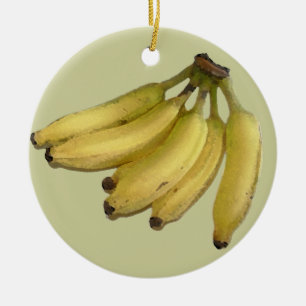 a bunch of bananas ceramic ornament