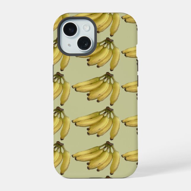 a bunch of Bananas iPhone 15 Case (Back)