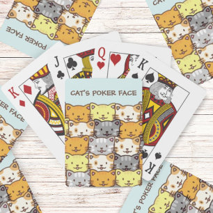 A Bunch of Cats Pattern Playing Cards