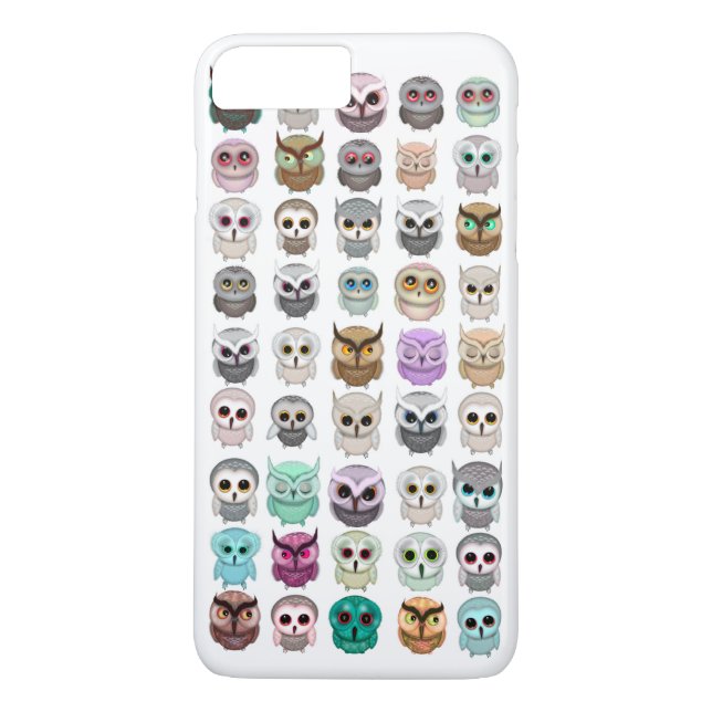 A Bunch of Cute Owls Design Case-Mate iPhone Case (Back)