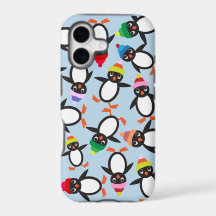 A Bunch of Cute Penguins Collage Phone Case