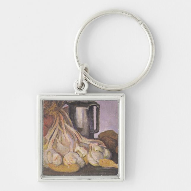 A Bunch of Garlic and a Pewter Tankard Key Ring (Front)