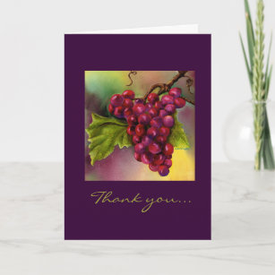 A Bunch of Grapes Thankyou Card