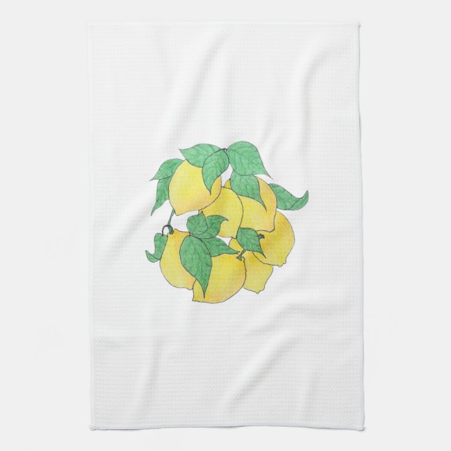 A bunch of Lemons Kitchen Towel (Vertical)