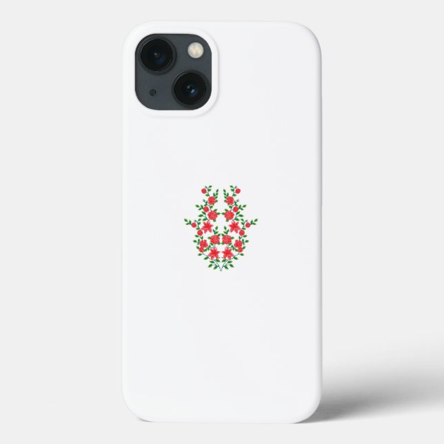 a bunch of red flowers on a white background Case-Mate iPhone case (Back)