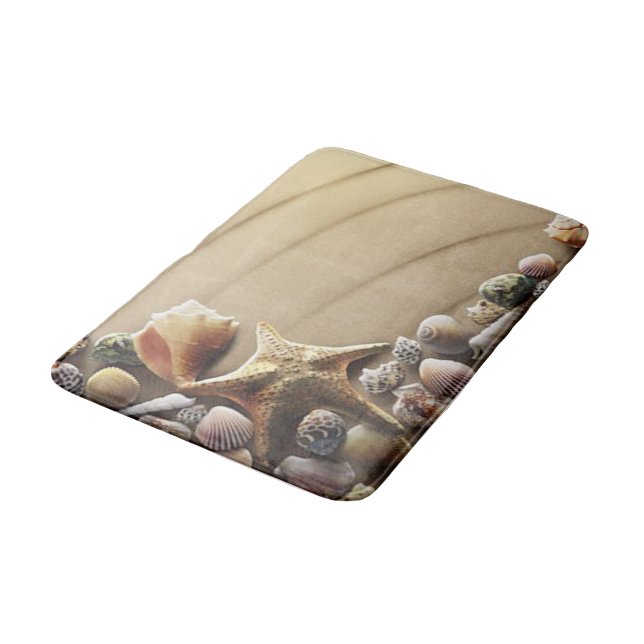 A Bunch of Seashells Bath Mat (Angled)