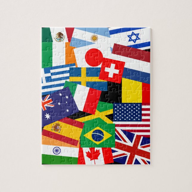 A Bunch of World Flags Jigsaw Puzzle (Vertical)