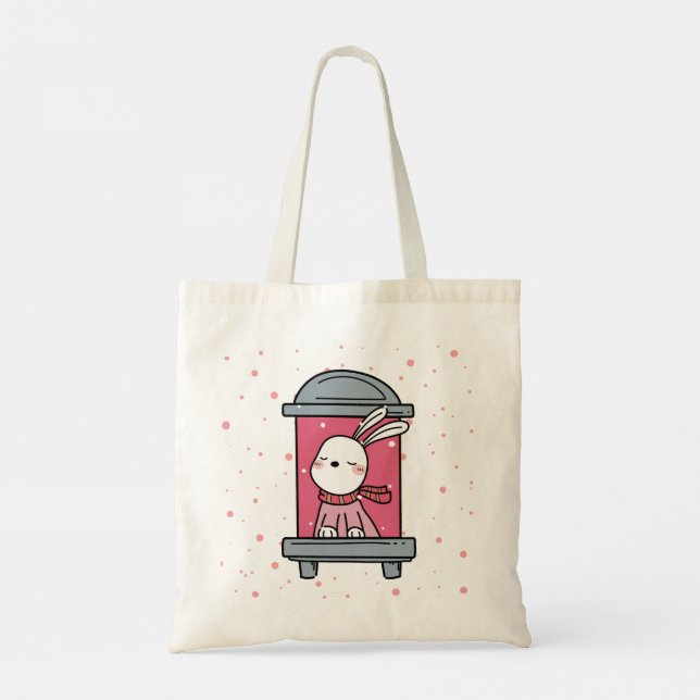 A Bunny At The Window  Tote Bag (Back)