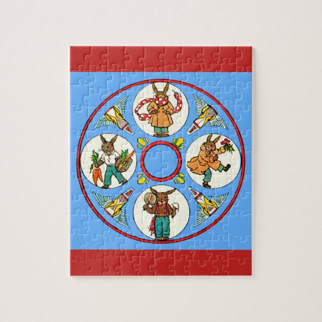 a bunny’s four seasons jigsaw puzzle (Vertical)