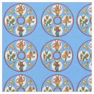 a bunny’s four seasons print fabric