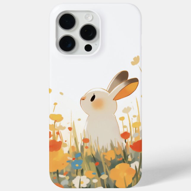 A Bunny Wild Floral Field Case-Mate iPhone Case (Back)