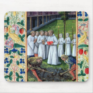A burial mouse pad