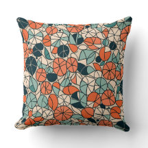 A Burst of Geometric Joy Throw Pillow