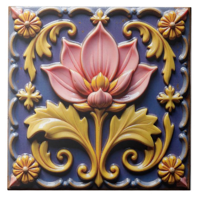 A Burst of Spring Ceramic Tile (Front)