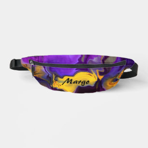 A Burst Of Yellow and Purple Passion Bum Bags