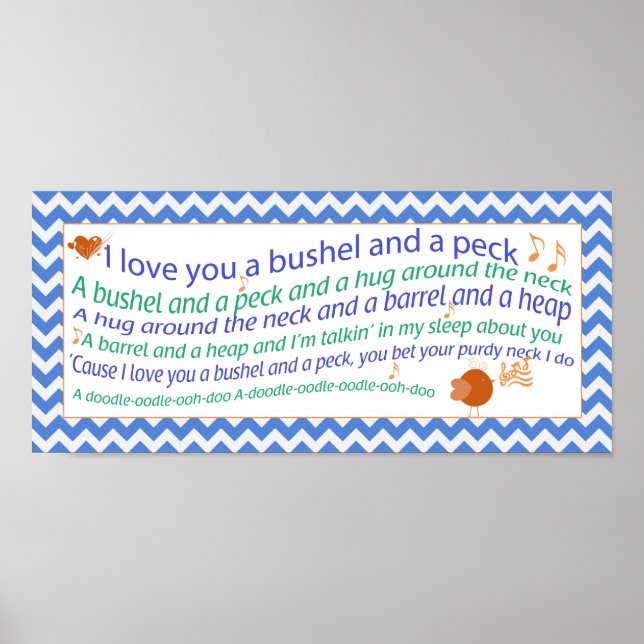 A Bushel and a Peck Poster (Front)