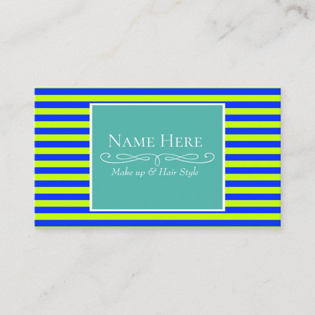 a business card (Front)