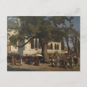 A Busy Market by Karl von Eckenbrecher Postcard
