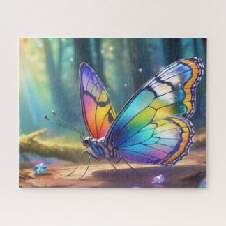 A butterfly with transparent cryst jigsaw puzzle