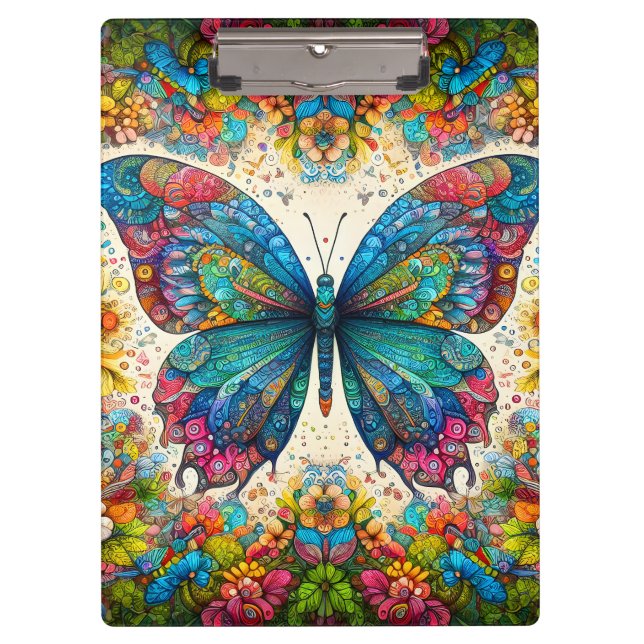 A Butterfly's Rainbow Ballet Clipboard (Front)