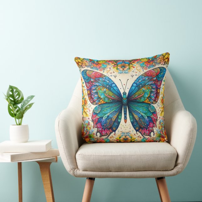 A Butterfly's Rainbow Ballet Cushion (Chair)