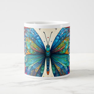 A Butterfly's Rainbow Ballet Large Coffee Mug
