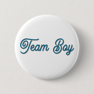 A button to show your support on baby being a boy