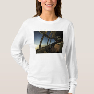A C-130 Hercules pilot scans the horizon T-Shirt