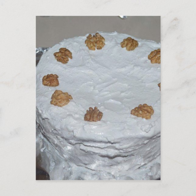 A cake with frosting postcard (Front)