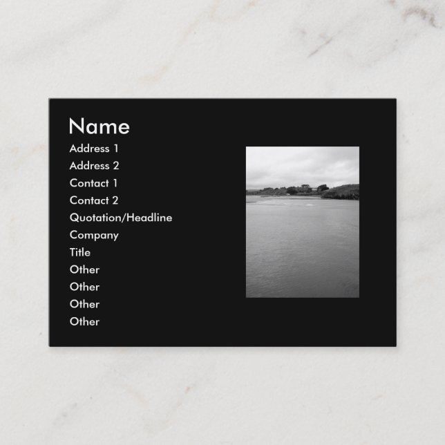 A Calm Bay in Ireland. Near Rosscarbery. Business Card (Front)