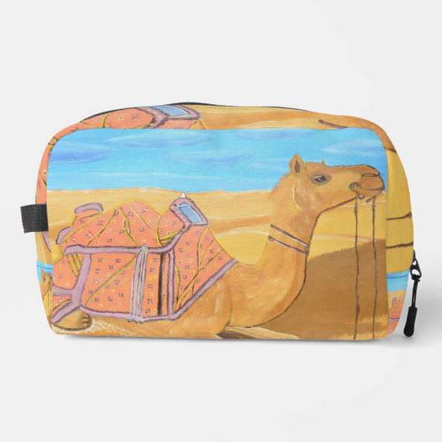 A Camel cosmetic bag  (Front)