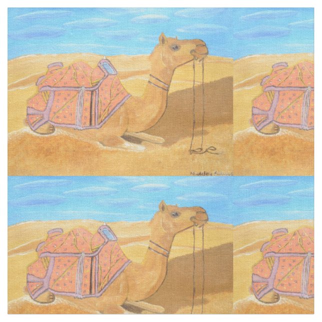 A camel cotton fabric  (Close Up)