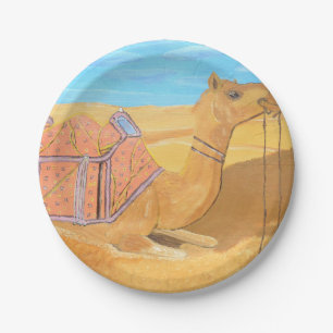A Camel Paper plate