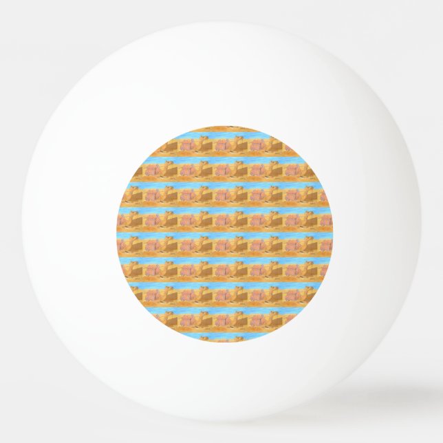 A camel ping pong ball (Front)